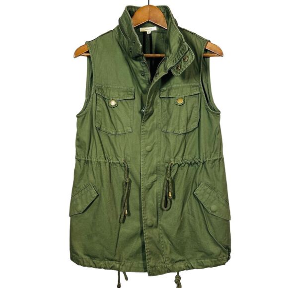 Pleione Safari Moto Dress Olive Sleeveless Oversize Legging Top - XS - Picture 1 of 5